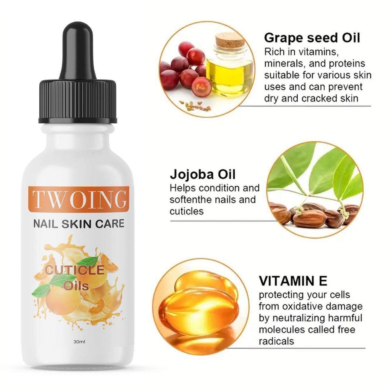 Nourish Glow Cuticle Oil 30ml – Deep Care Elixir for Healthy Nails (Pack of 2)